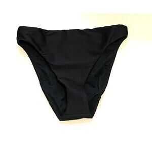 J. Crew Textured Ribbed High Waist Bikini Swim Bottom Black Size Small NEW